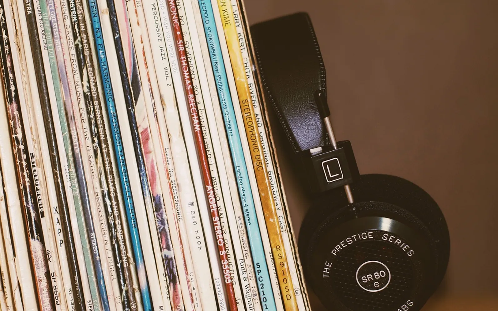Headphones, music and song
