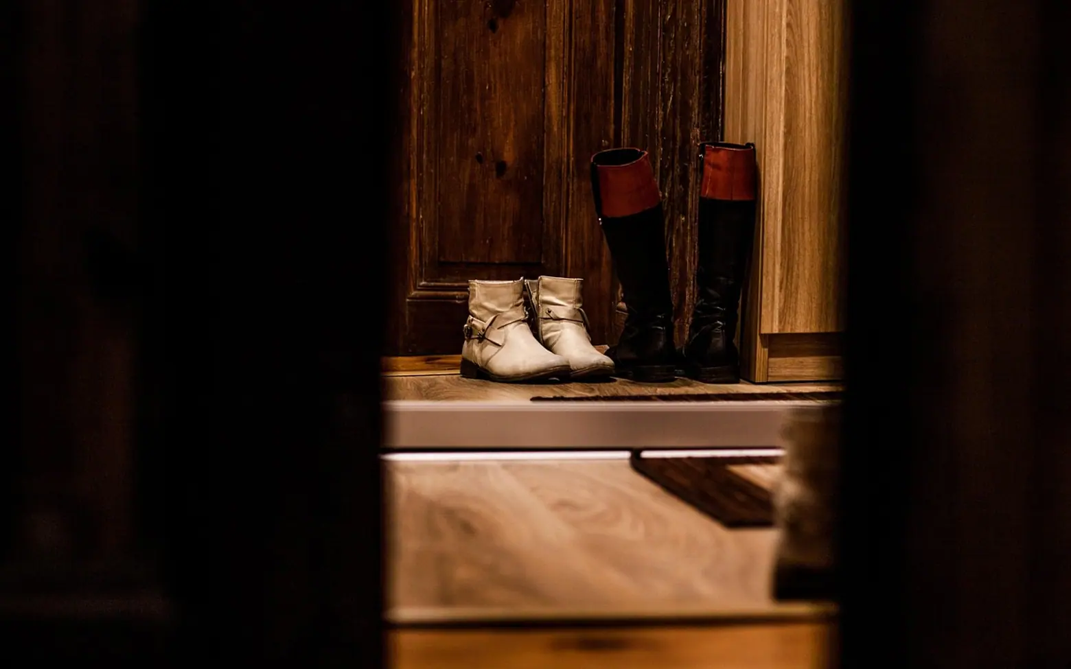 Shoes, door and outside