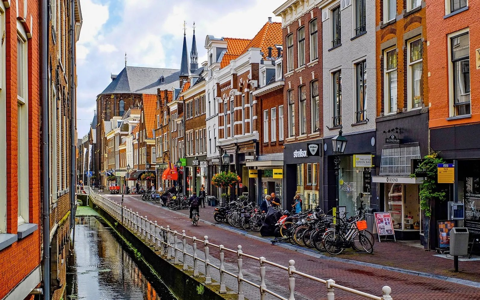 Street, canal and city